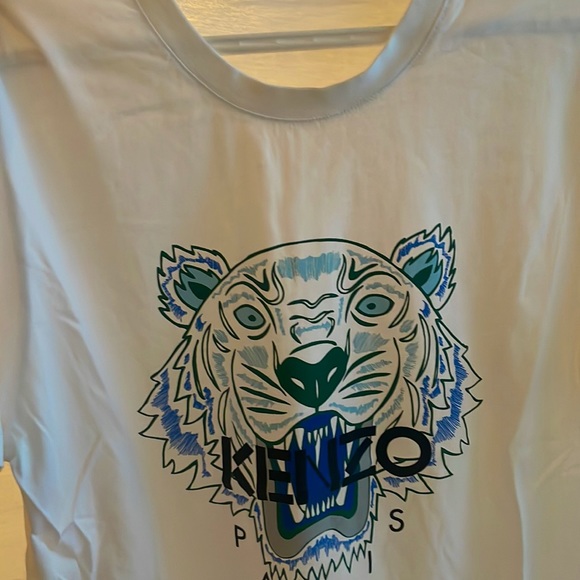 White Kenzo Designer Shirt for Sale - Picture 3 of 3
